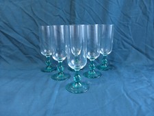 6 flûtes à champagne luminarc à pied bleu