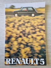 catalogue publicitaire concessionnaire original RENAULT R 5 GTL TS ALPINE TURBO