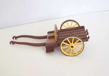 PLAYMOBIL (L1291) MOYEN-AGE - Charrette pour Transport Coffre Trésor 3314