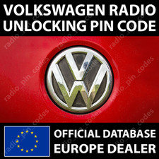 VW RADIO PIN CODE ALL RNS RCD MODELS GOLF PASSAT VWZ1Z2 VWZ1Z3 VWZ1Z5 VWZ2Z2