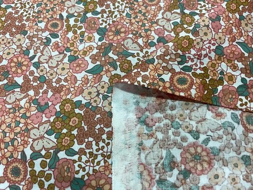 Tissu coton imprimé fleuris - tissu,