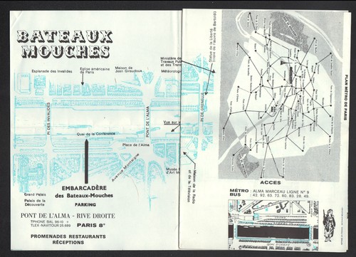 Paris tract dépliant - paris,