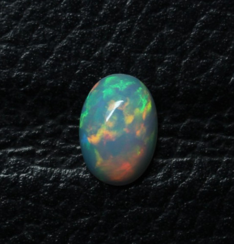 Cabochon ovale feu arc ciel - cabochon, arc-en-ciel