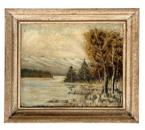 Huile sur toile signée - , f