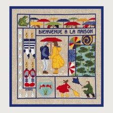 Kits de broderie au point de croix - Bienvenue - Le Bonheur des Dames - 