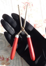 ANCIEN FER à FRISER MINIATURE pour POUPÉE ANCIENNE vers 1930