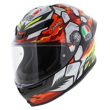 Casque moto AGV K6 S Bezzecchi 2024 noir rouge blanc jaune fluo