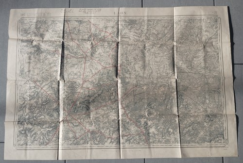 Carte état major - état, laon