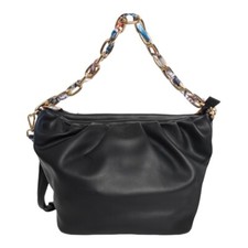 Sac À Main En Cuir Pour Femmes LAMARTHE PARTIS COLLECTION Aphrodite Noir NEUF !