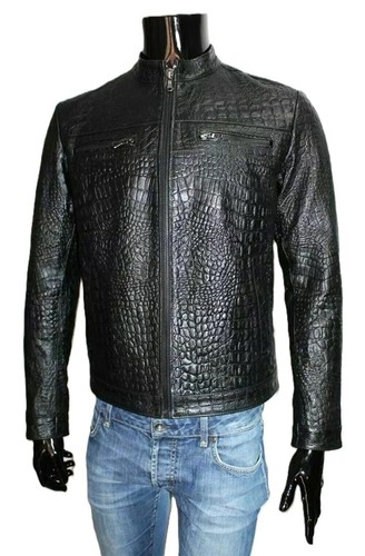 Blouson noir relief - en,