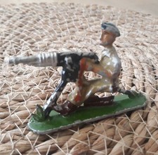 Soldat De Plomb Quiralu ? Mitrailleur Assis
