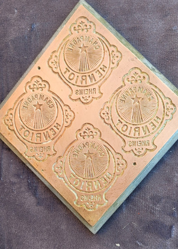 Matrice cuivre pour - cuivre, etiquette