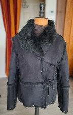 Blouson façon vison retourné