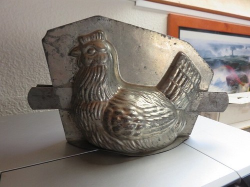 Poule métal pour chocolat - poule,