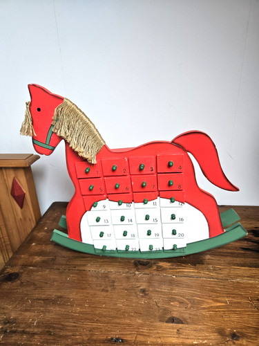 Cheval bascule bois avec - en,