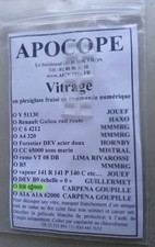 VITRAGES PLEXI FRAISES APOCOPA POUR BB 69000 CARPENA GOUPILLE      LOT 2541