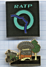 Lot 2 Pin's RATP logo