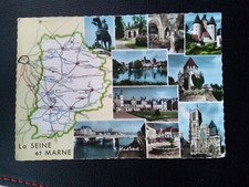 SEINE ET MARNE CARTE DU DÉPARTEMENT DIFFÉRENTES VUES 
