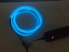 Bande de corde flexible néon DEL lumière brillante EL corde fête / boîte de voiture et batterie