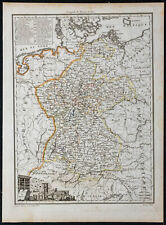 1812 - Allemagne et Europe centrale - Carte géographique ancienne - Lapie