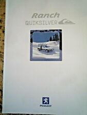 PEUGEOT partner RANCH QUIKSILVER 8p ITALIEN 2001 brochure catalogue prospektus