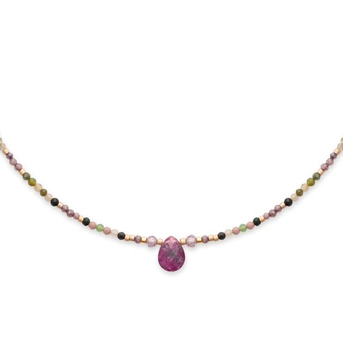 Collier fantaisie perles - en,