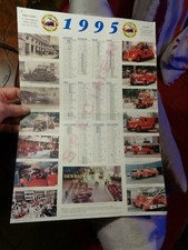 Ancien Camion Musée Sapeurs Pompier de Lyon Calendrier 1995 Berliet Laffly Latil