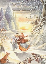 Doubles noel hiver - cp,