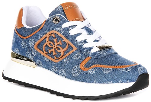 Guess koyaa denim logo - denim, peony