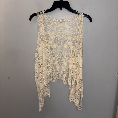 Woven heart boho open draped - woven,