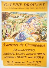 [AFFICHE D'ART] André PLANSON: La paysanne au repos #GalerieDrouant #Paris