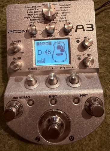 Zoom acoustic guitar preamp - zoom, a3