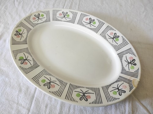 Ancien plat ovale - plat,