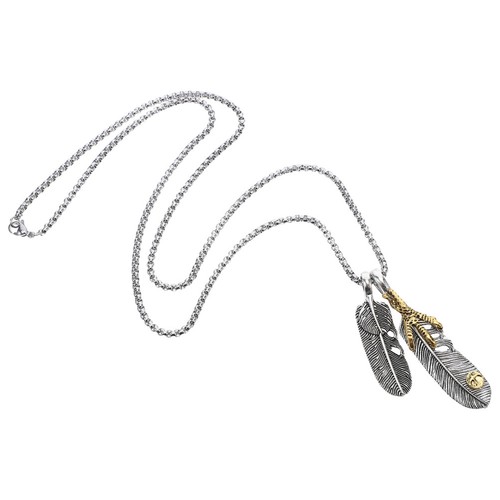 Mode plume collier rétro