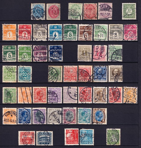 Lot timbres danemark - danemark,