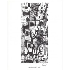 CHARLOT Paul - Lithographie signée au crayon "Arbres à Chenay" 27x21cm - 1961