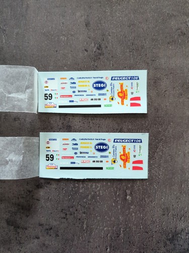 Decal peugeot 106 rallye - 1/43,