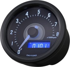 Compteur de tours électronique Daytona Velona 60 mm 8K noir 86864