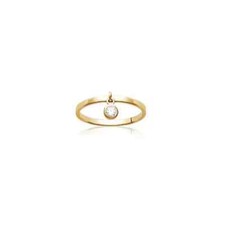 Bague pampille zirconium