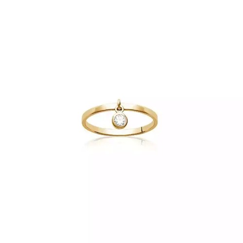 Bague pampille zirconium