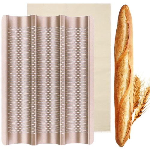 French baguette baking pan - baguette,