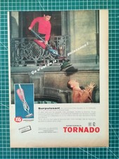023 PUBLICITE ANCIENNE - PUB ADVERT 1960 34x25cm Aspirateur balai Tornado