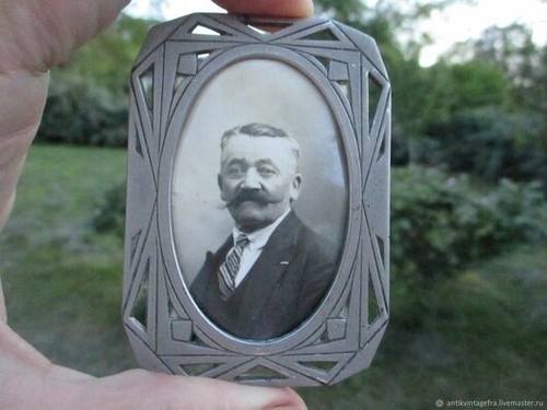 Cadre photo géométrie ancien
