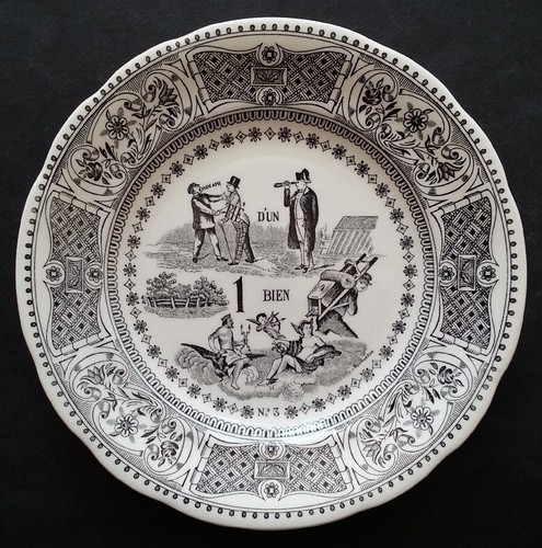 Superbe assiette parlante - assiette, en
