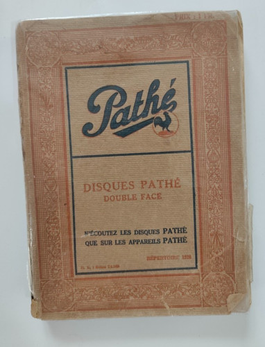 Répertoire des disques pathé - rÉpertoire,