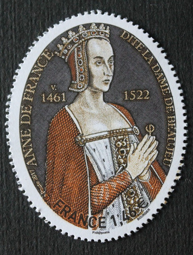 Timbre france anne de - timbre,