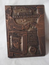 ANCIENNE PLAQUE IMPRIMERIE METAL /MATRICE PUB GAULOISE