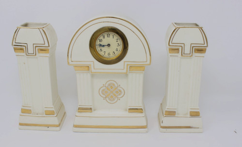 Parure cheminee porcelaine - de,