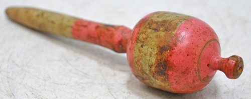 Antique bois bébé hochet - antique,