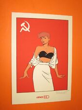 BERTHET  SERIGRAPHIE EX LIBRIS SIGNE  PIN UP  ESPACE BD NEUF